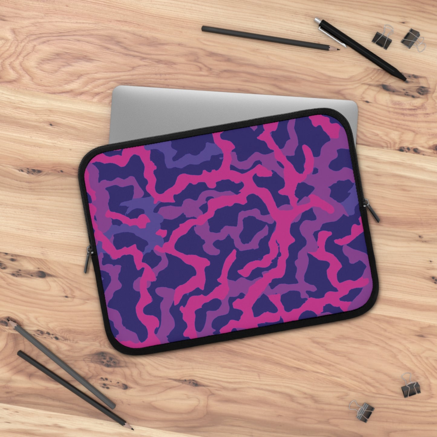 Tropical Laptop Sleeve, 5 Sizes - Perfect for Ocean Lovers & Students / Coral Threads, Heatwave