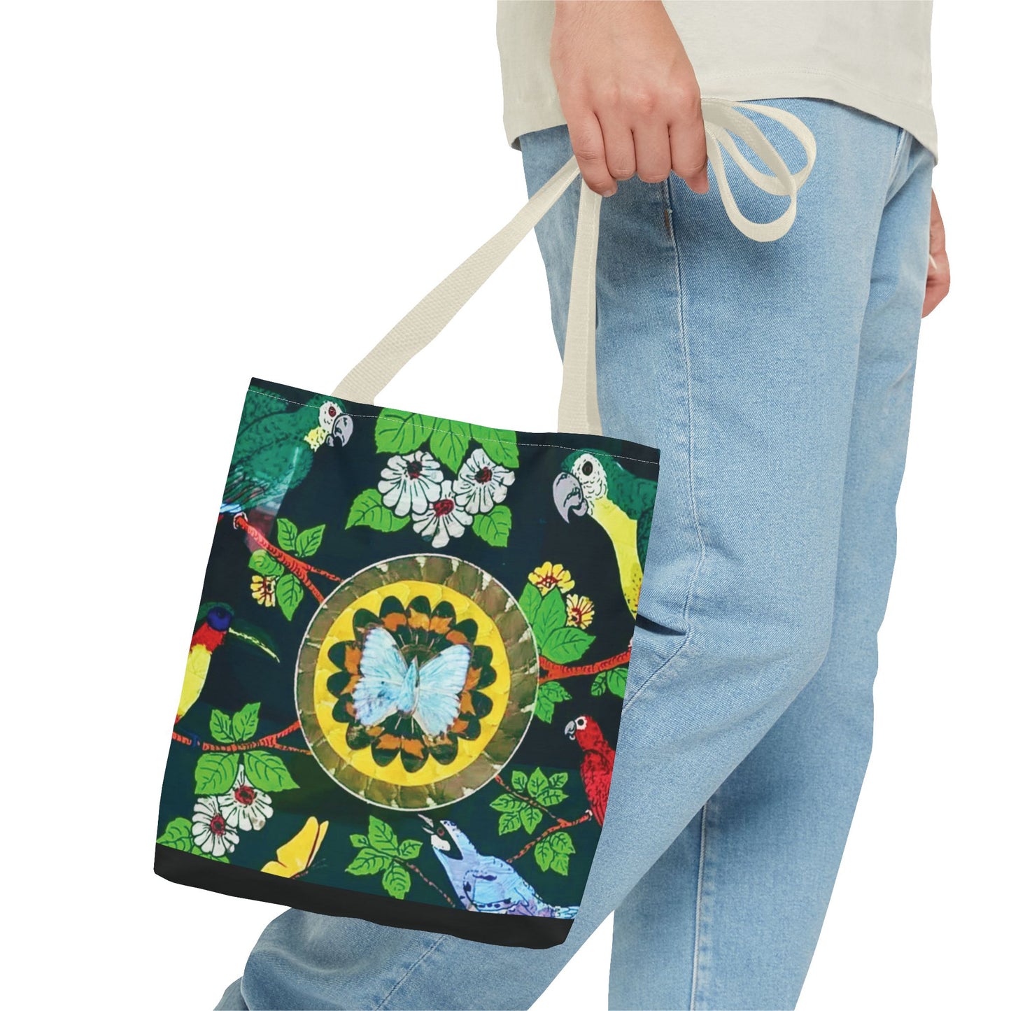 Parrots & Butterfly/Real Wings Tote Bag - 3 Sizes