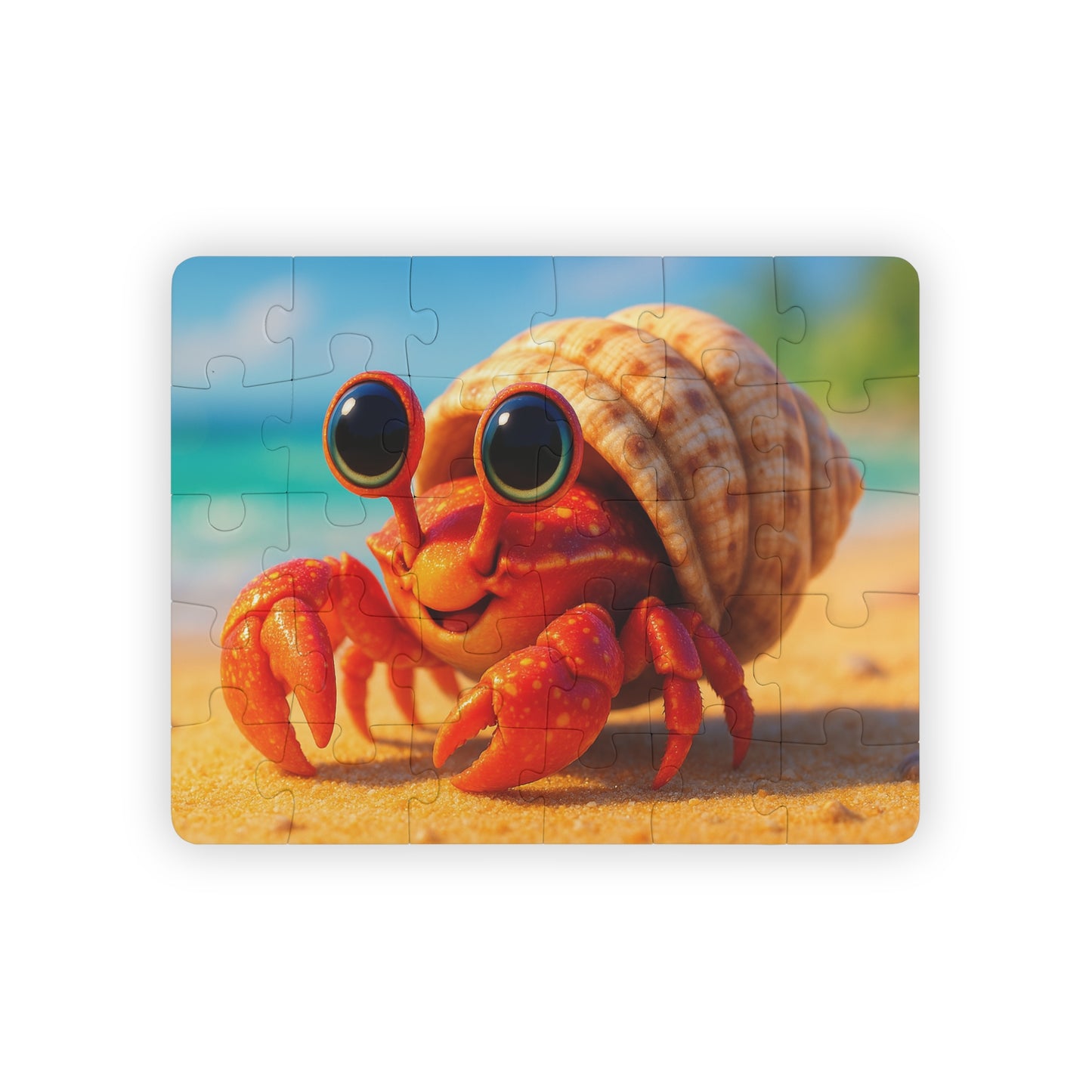 Tropical Kids' Puzzle - 30-Piece Puzzle for Fun and Learning / Baby Hermit Crab