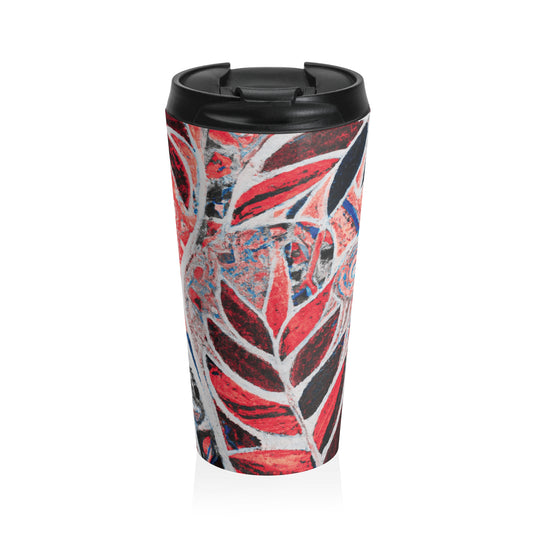 15 oz. Stainless Steel Travel Mug / Amazon Whimsy, Red