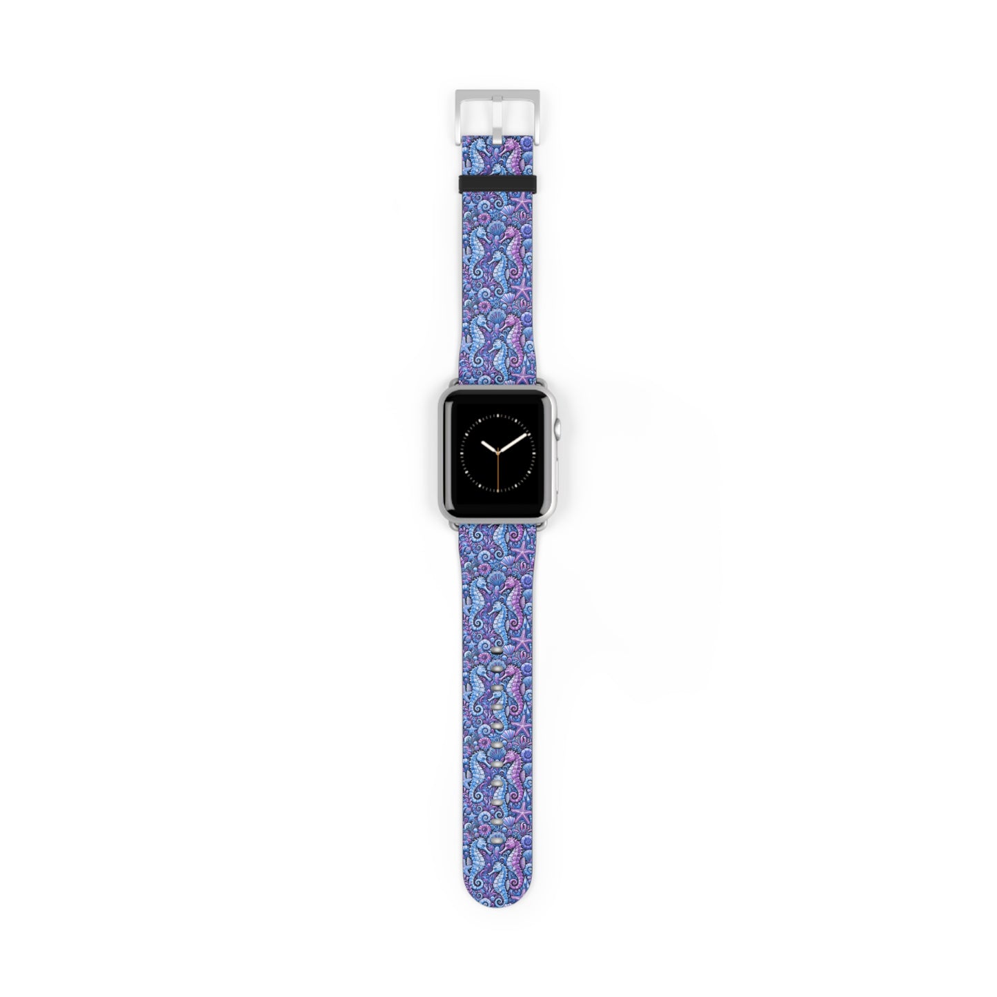 Apple Watch Band - Tropical Seahorse Trio, Blue