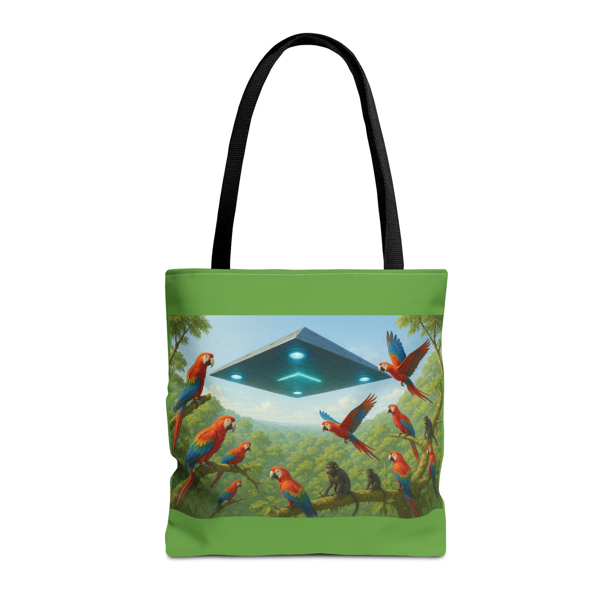 UFO and Macaws Tote Bag - 3 Sizes