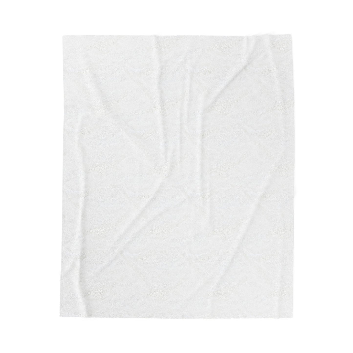 Jungle Luxe White Velveteen Plush Blanket