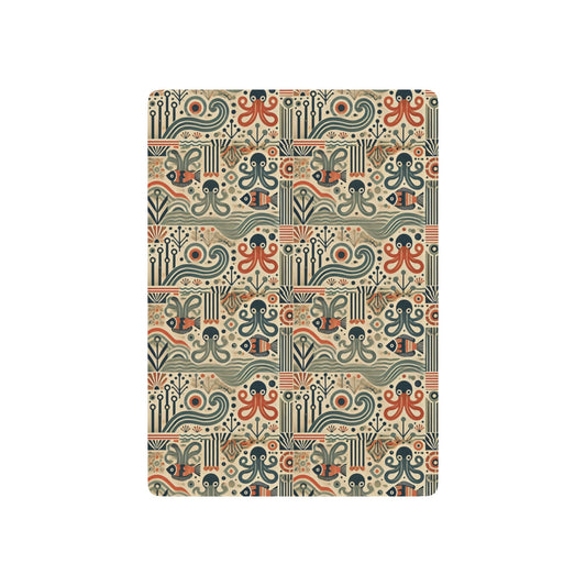 Poker Playing Cards - Mid-Century Octopus
