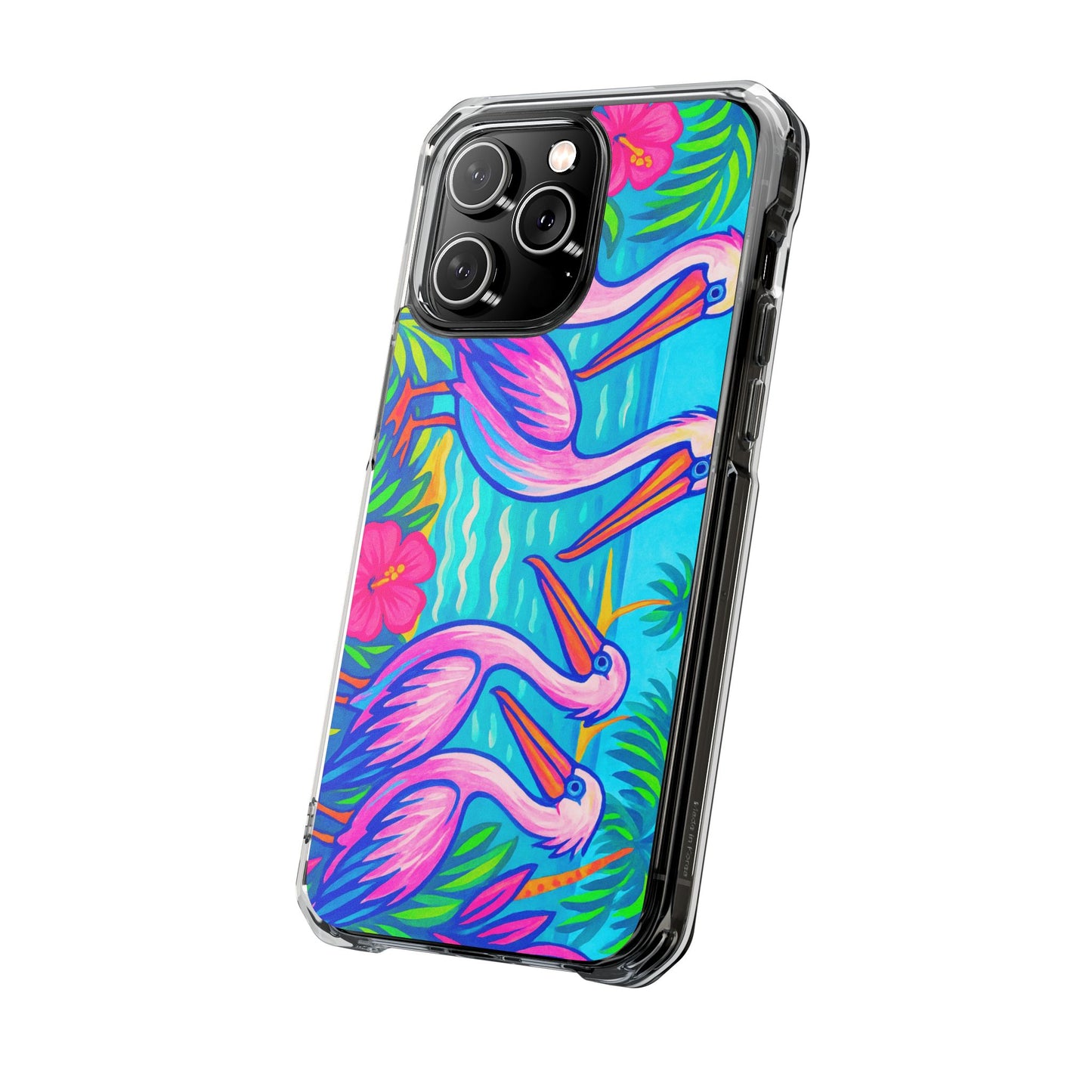 Beach Pelican Party Magnetic Clear Phone Case, Many Models