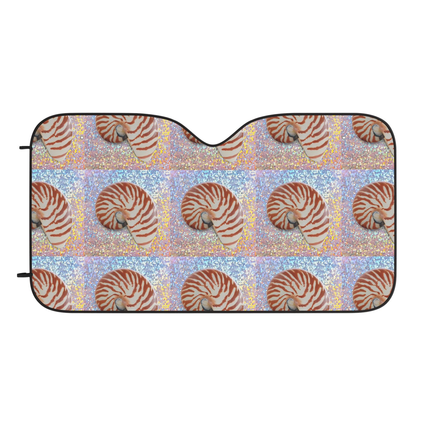 Tropical Car Sun Shades / Disco Tiger Stripe Nautilus