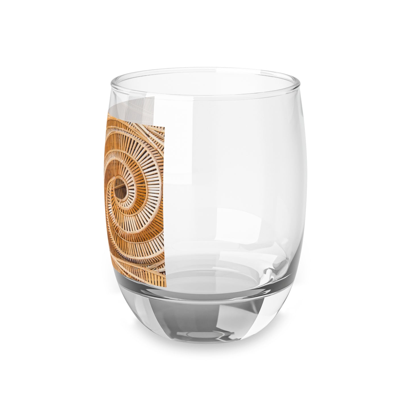 Whiskey Glass, Natural Bamboo Spiral