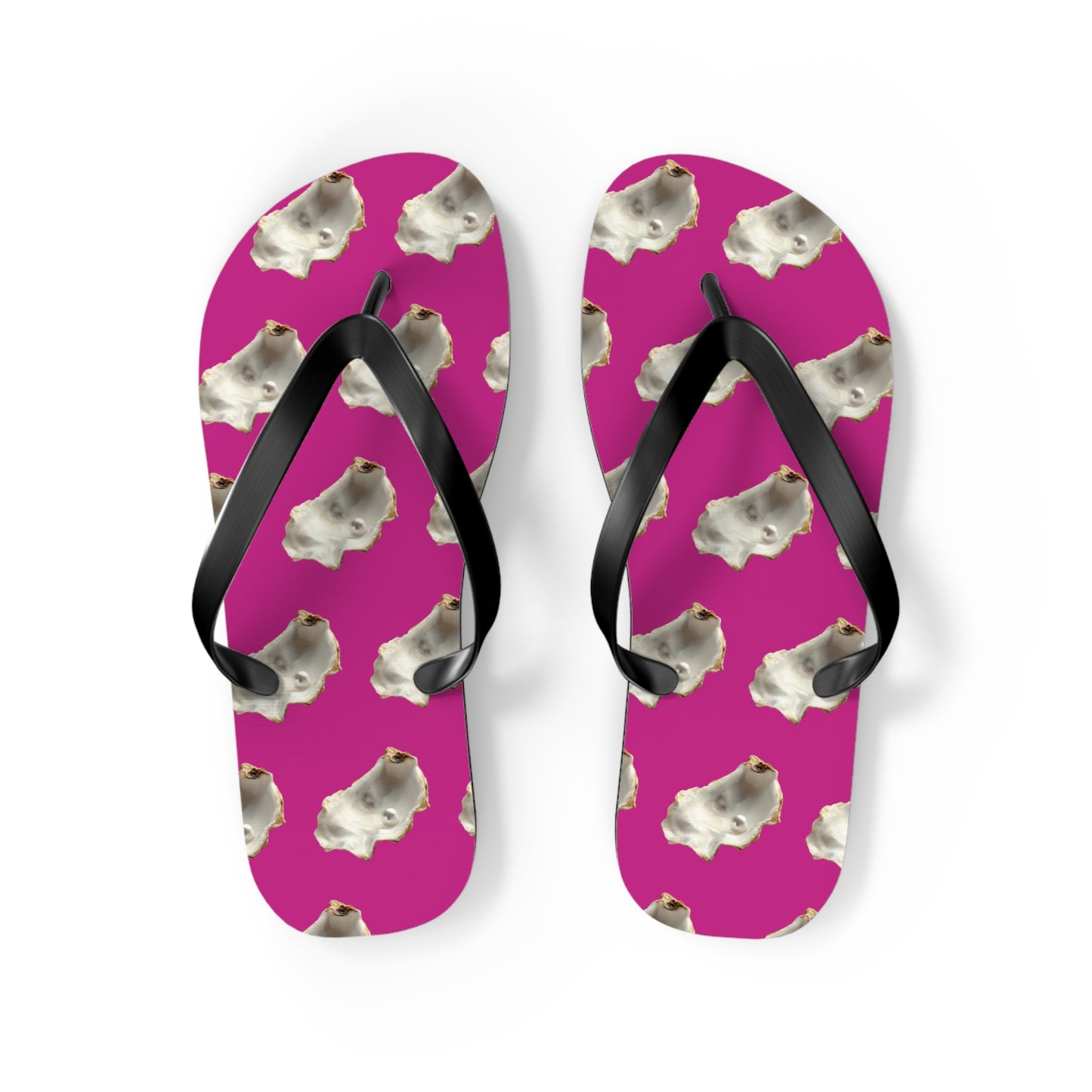 Flip Flops - White Pearl Oyster, pink