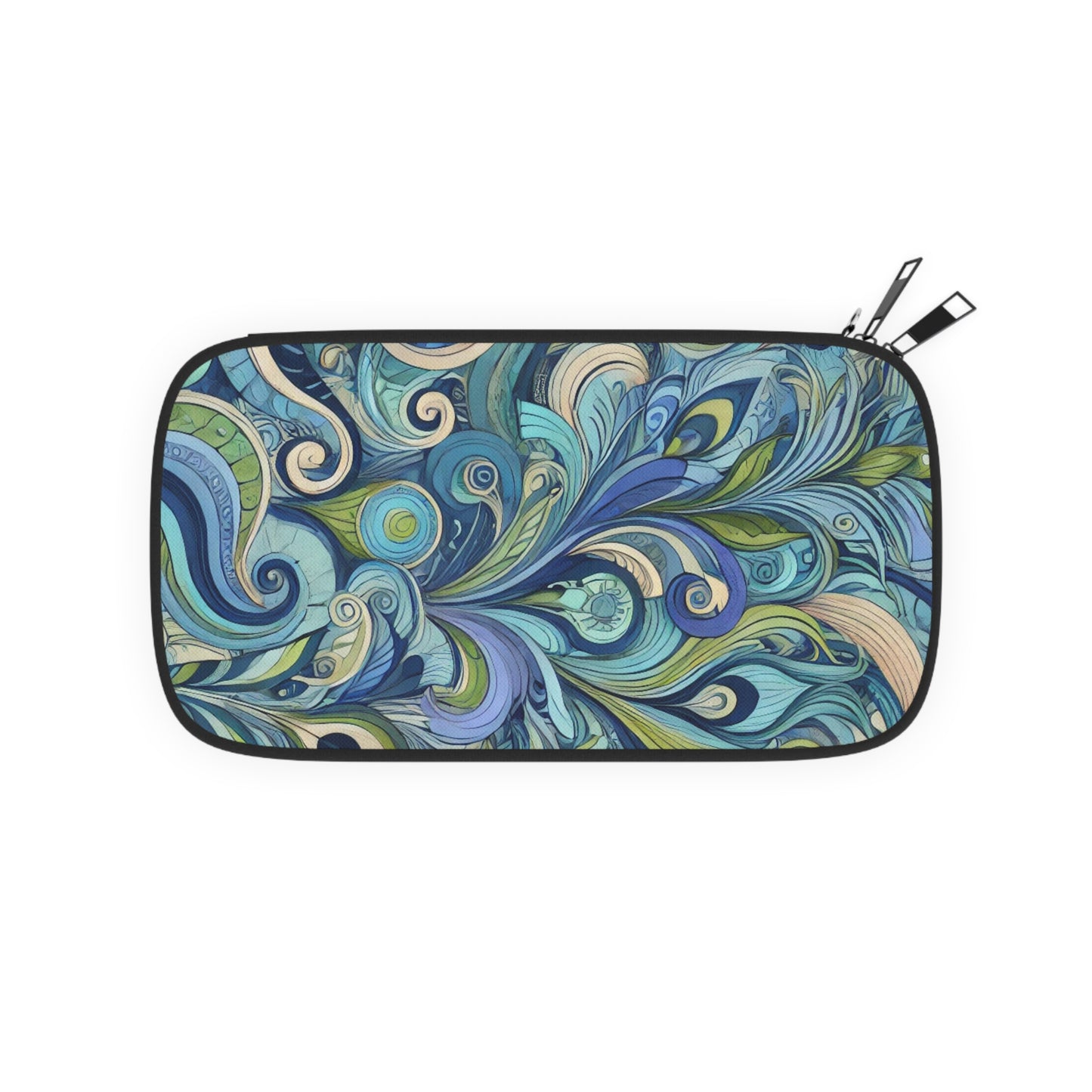 Passport Wallet – Perfect for Travelers & Adventurers / Feather Currents, Blue