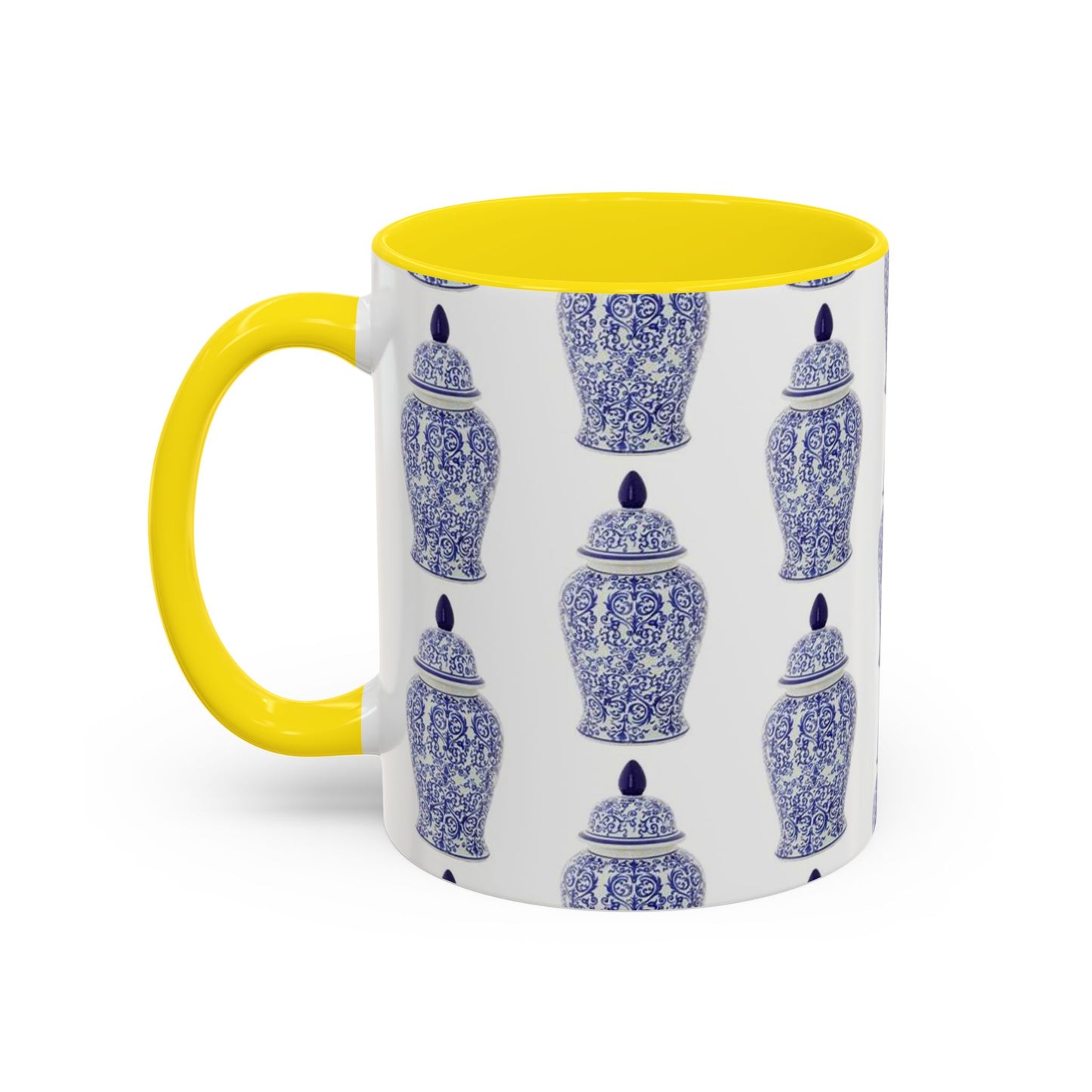 Accent Coffee Mug (11, 15oz), Blue Ginger Jar, Various Colors