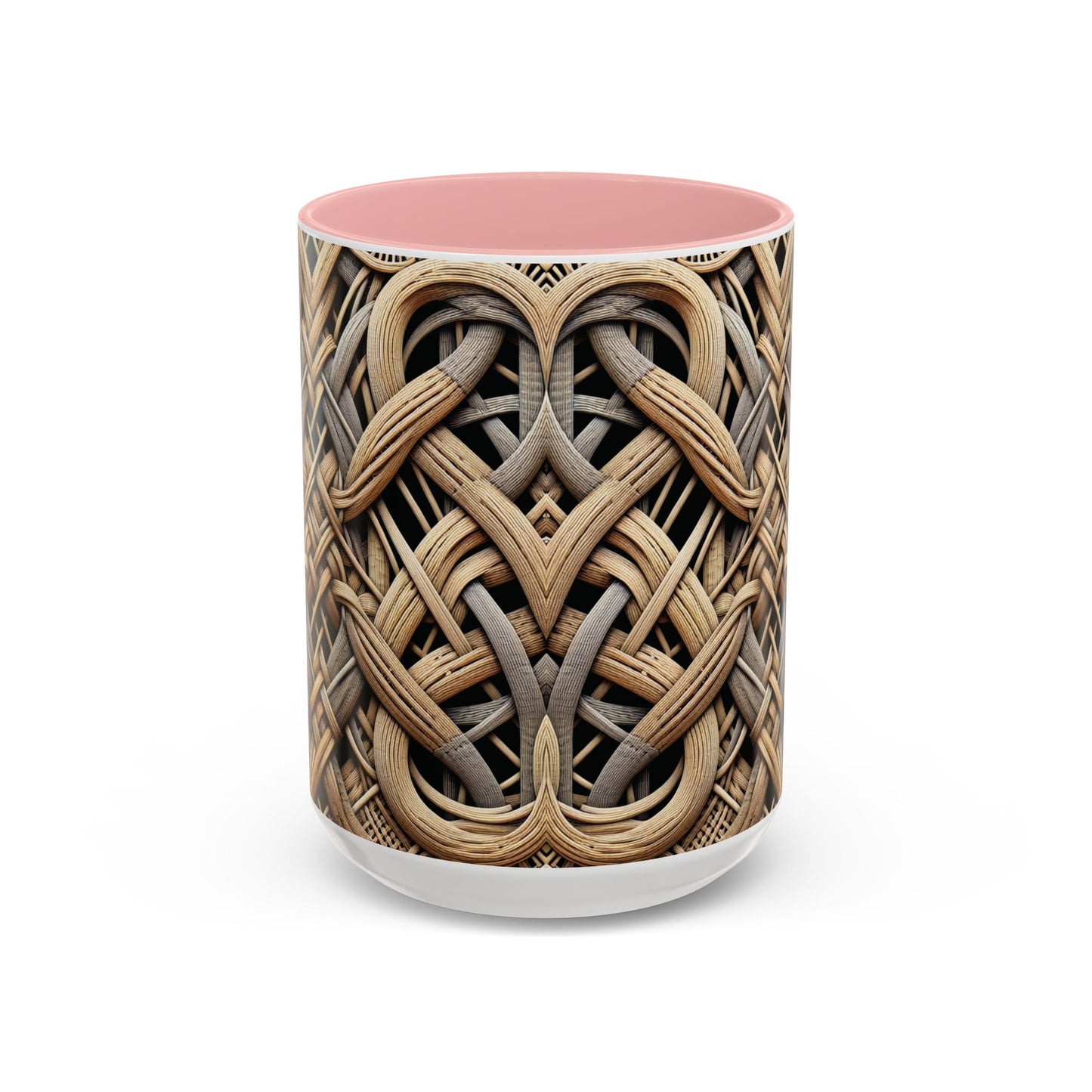 Accent Coffee Mug (11, 15oz), 8 Colors - Beach Wicker