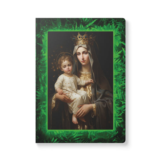 Religious Softcover Journal - Tropical Glow Our Lady of Mt. Carmel