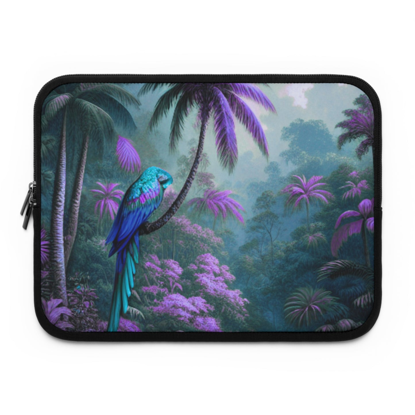 Tropical Laptop Sleeve, 5 Sizes - Perfect for Beach Lovers & Students / Sleeping Parrot Beauty, Fantasy