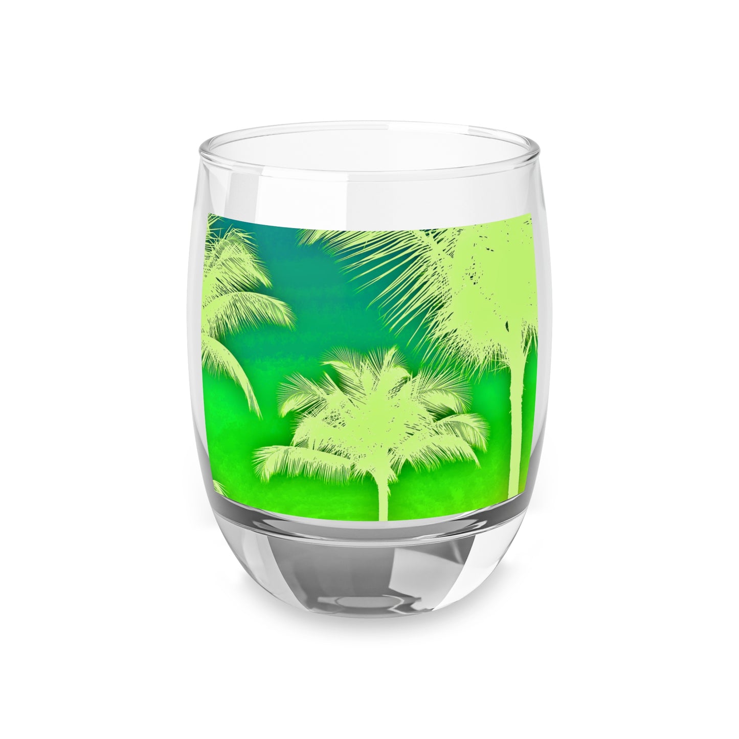 Whiskey Glass, Palm Glow Green