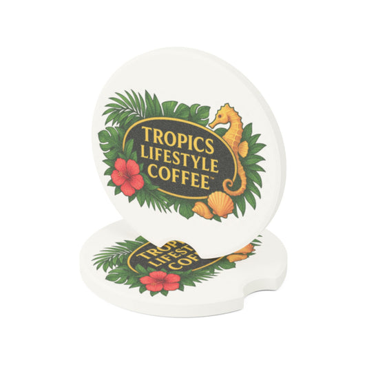 Soapstone Car Coaster - Tropics Lifestyle Coffee, Seahorse