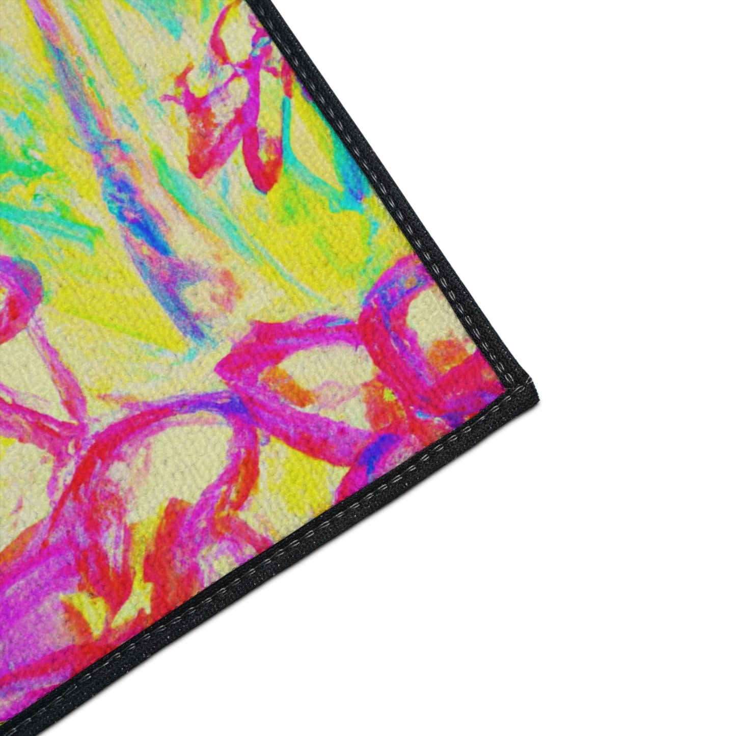 Heavy Duty Floor Mat, 5 Sizes – Tropical Area Rug for Home Décor / Tropical Doodles, Yellow