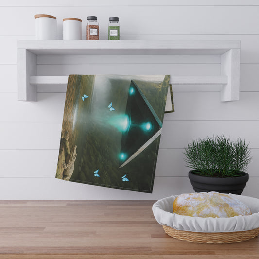 Tea Towels (cotton, poly) ~ UFO and Waterfall