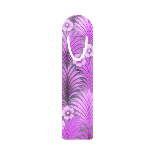 Bookmark - Aluminum, Sunrise Palms/Amethyst