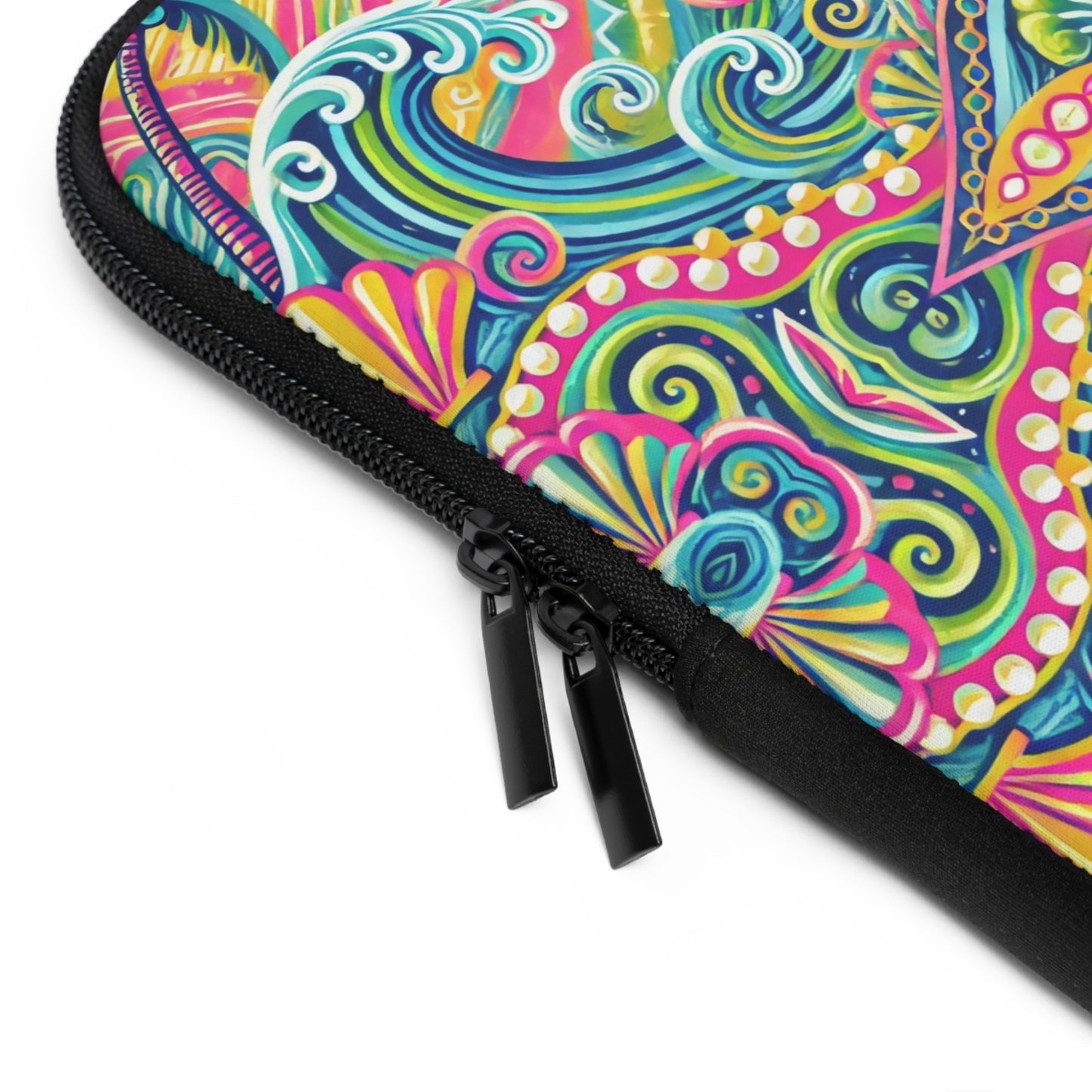 Tropical Laptop Sleeve, 5 Sizes - Perfect for Beach Lovers & Students / Kaleido Bay