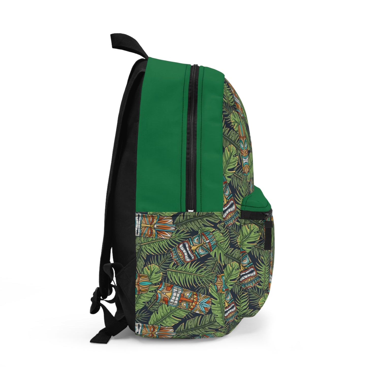 Tropical Backpack - Vibrant Botanical Design for Nature Lovers / Tiki Greenery