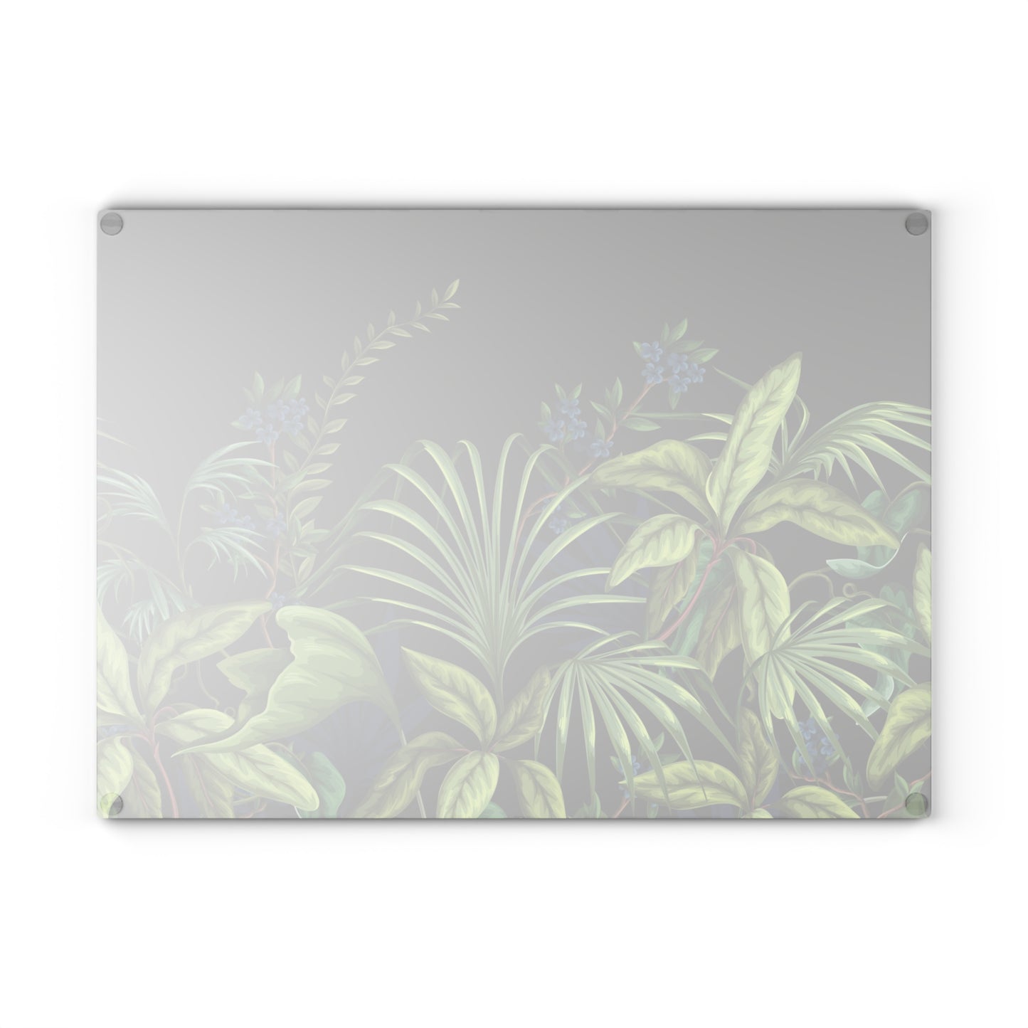 Glass Cutting Board, 2 sizes - Midnight Jungle