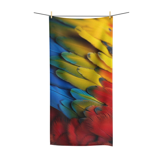 Macaw Feathers Polycotton Towel