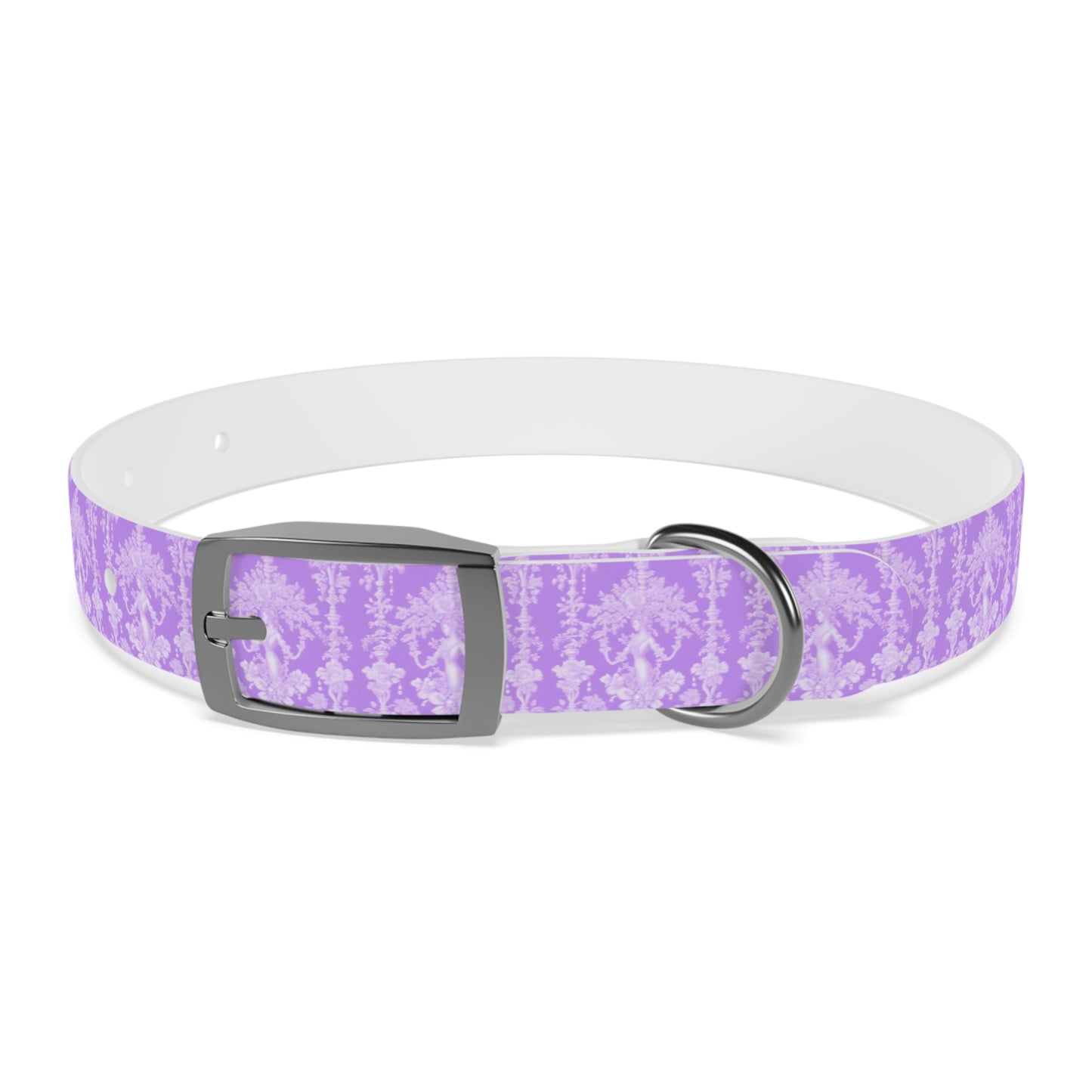 Dog Collar - Pearl Lady Toile, purple