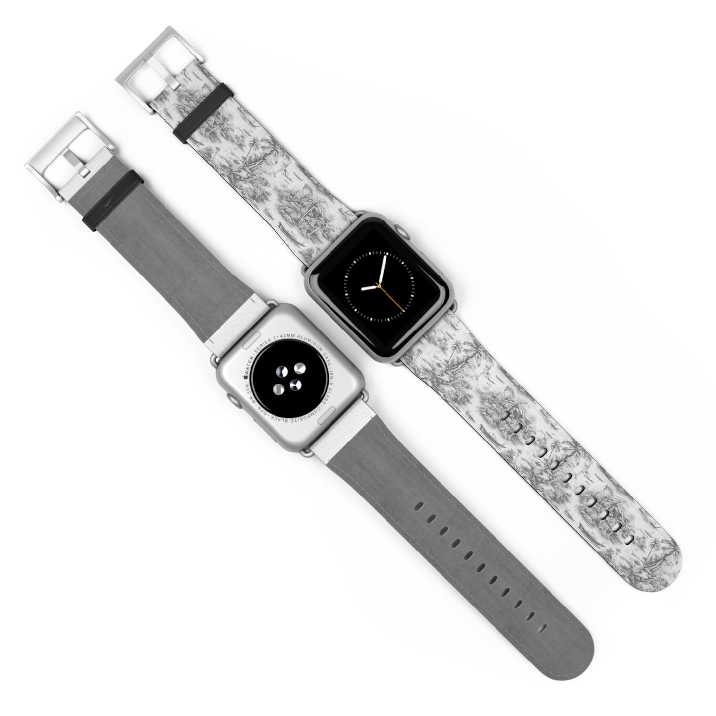 Apple Watch Band - Tropical Toile, soft black