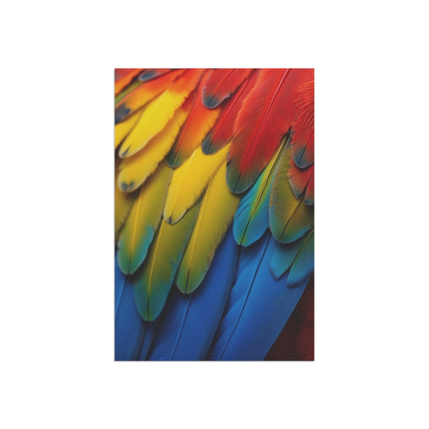Tropical Garden Flag  - Perfect for Outdoor Decor / Macaw Feathers