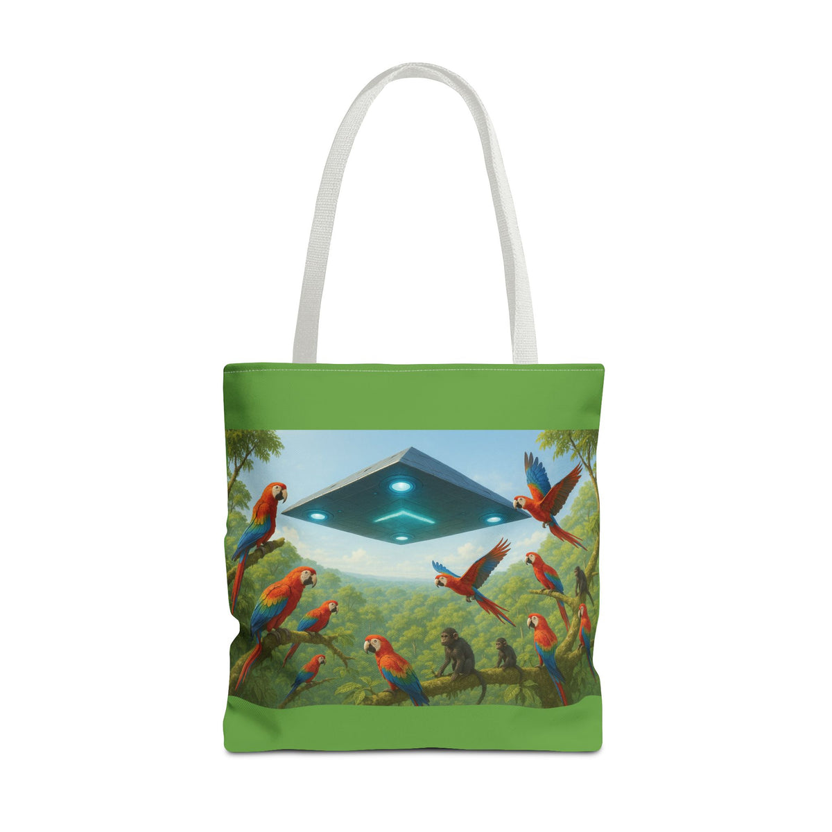 UFO and Macaws Tote Bag - 3 Sizes