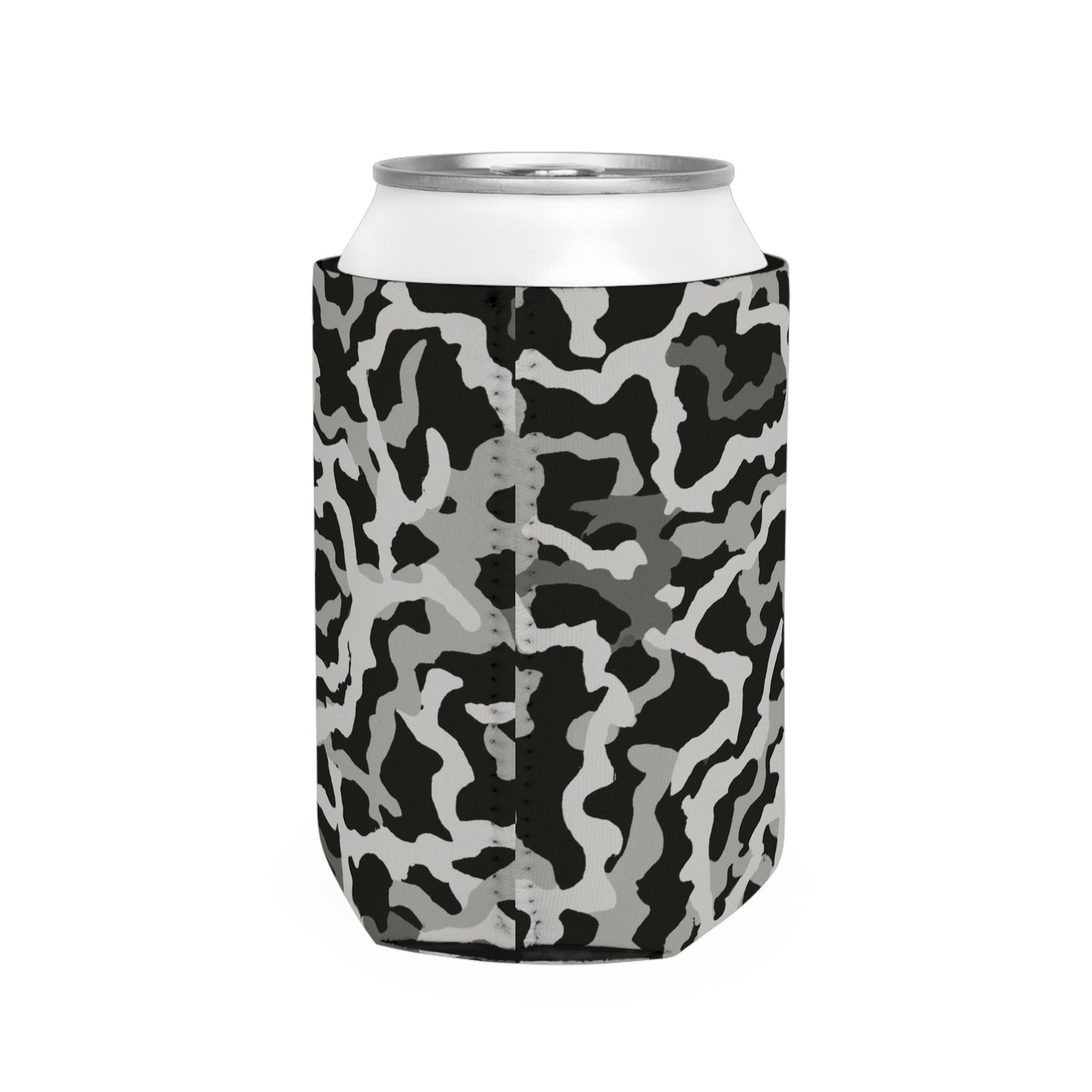 Coral Threads/Noir Can Cooler Sleeve - Perfect for Outdoor Picnics