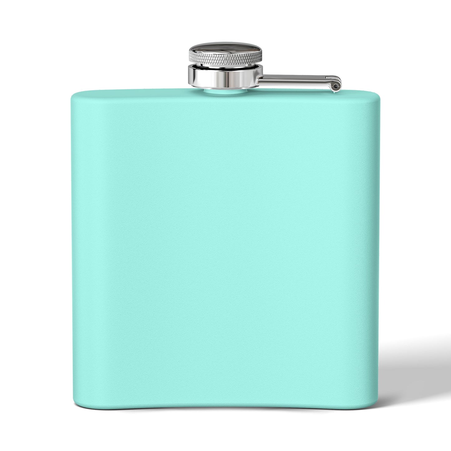 Tropical Stainless Steel 6 oz. Flask, Many Colors  – Real White Nautilus Shell