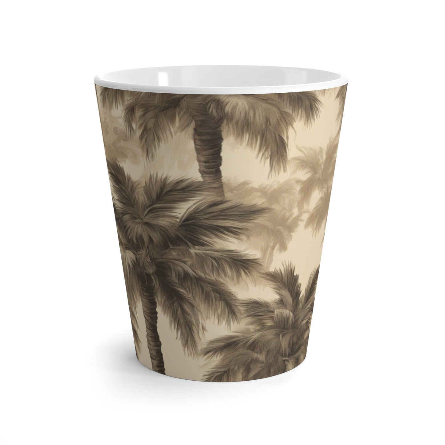 Latte White Mug - Perfect for Coffee Enthusiasts / Lisa's Fluffy Palms