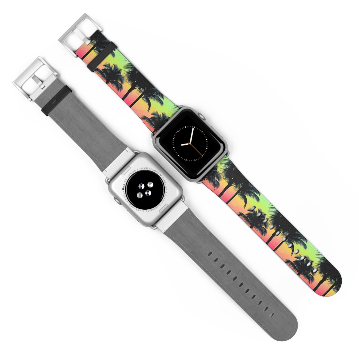 Apple Watch Band - Tropical Palm Glow Sangria