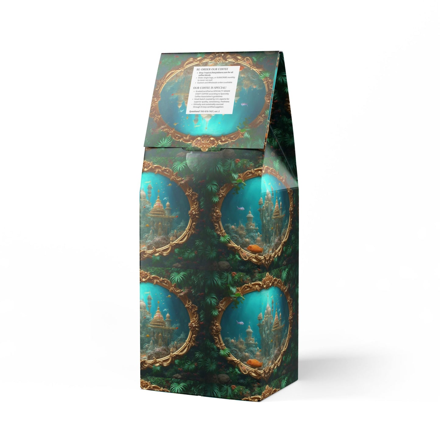Cocoa Palms Blend™ (Medium-Dark Roast) Specialty Grade Craft Coffee / Mermaid Palace, Aegean Sea