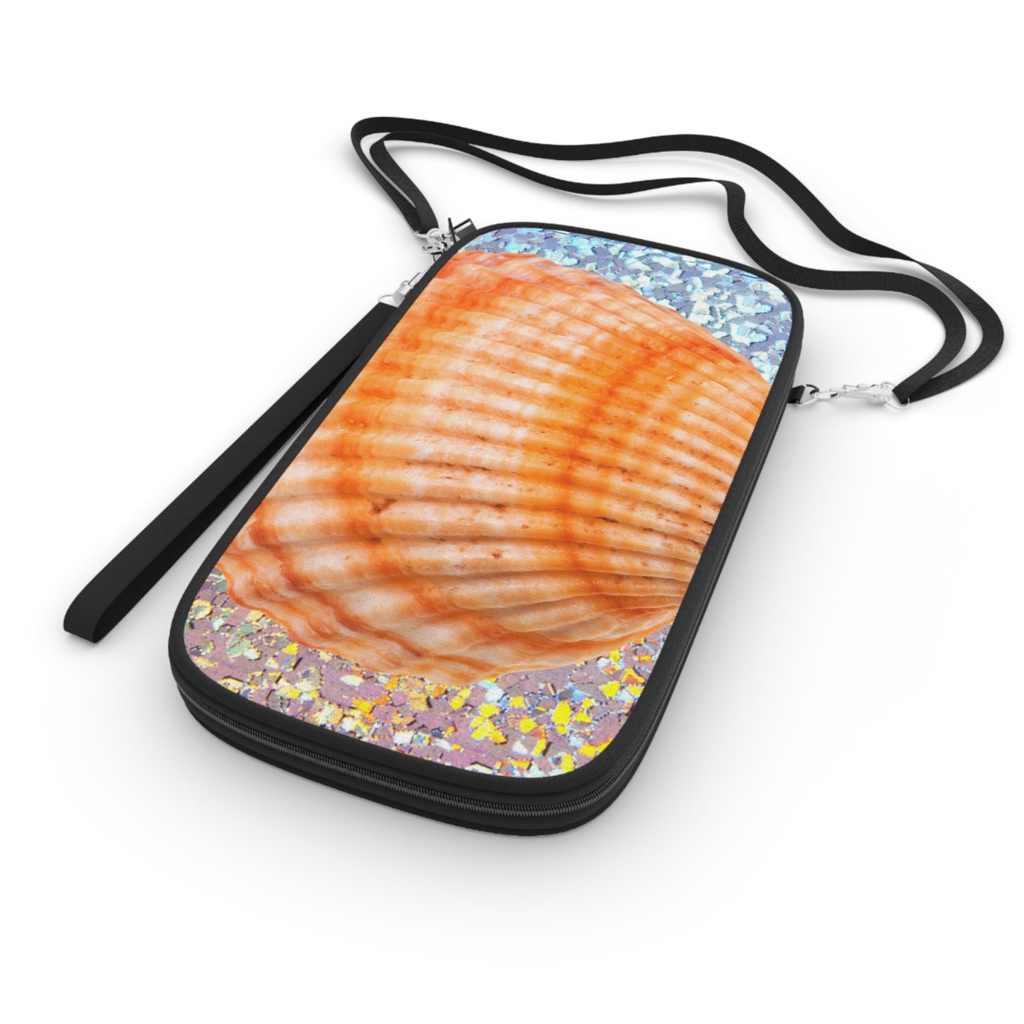 Passport Wallet – Perfect for Travelers & Adventurers / Disco Orange Scallop