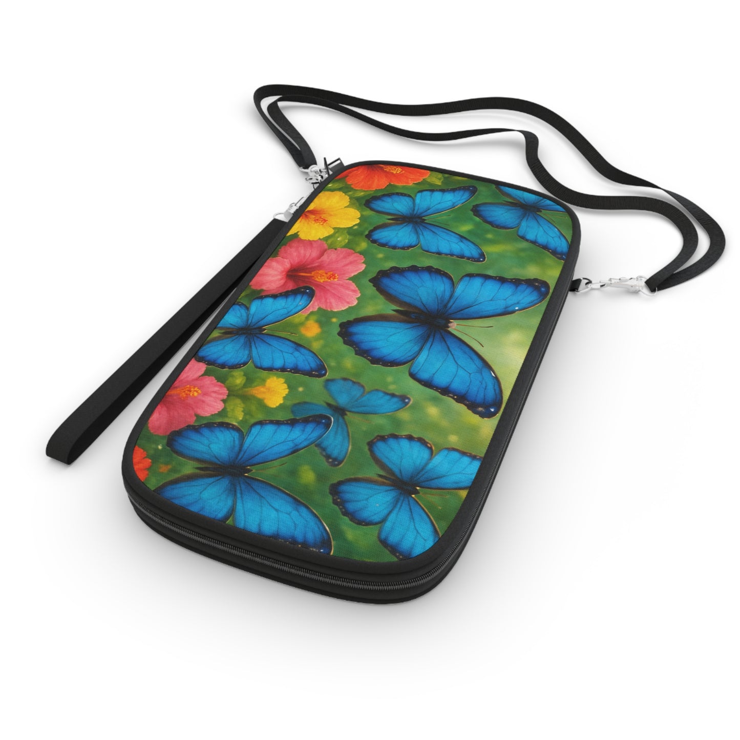 Passport Wallet – Perfect for Travelers & Adventurers / Rainforest Morpho Butterflies Flight