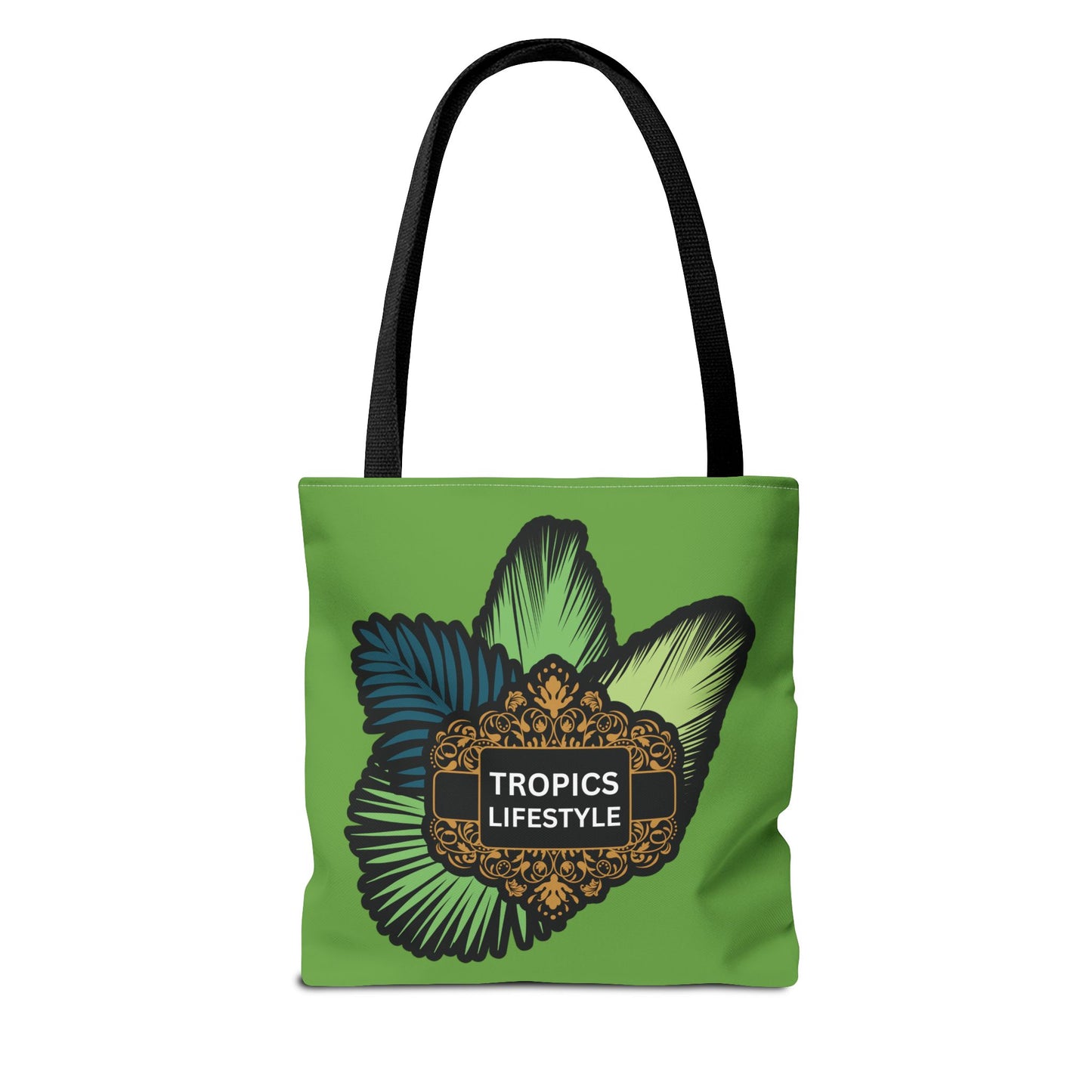 Elegant Tropics Lifestyle Logo Tote Bag - 3 Sizes, Green