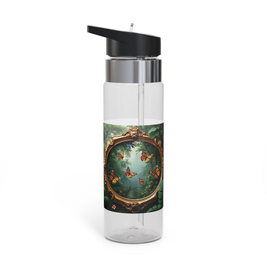 Tropical 20oz Tritan Sport Water Bottle -  Leakproof, Lightweight, BPA-Free / Framed Monarch Gathering