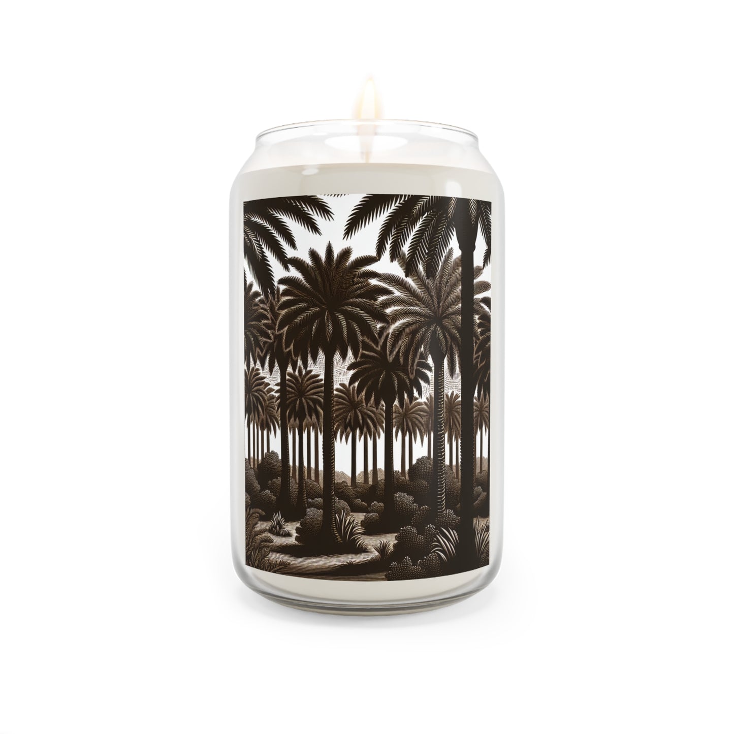 Scented Candle, 13.75oz - Woodcut Palm Grove