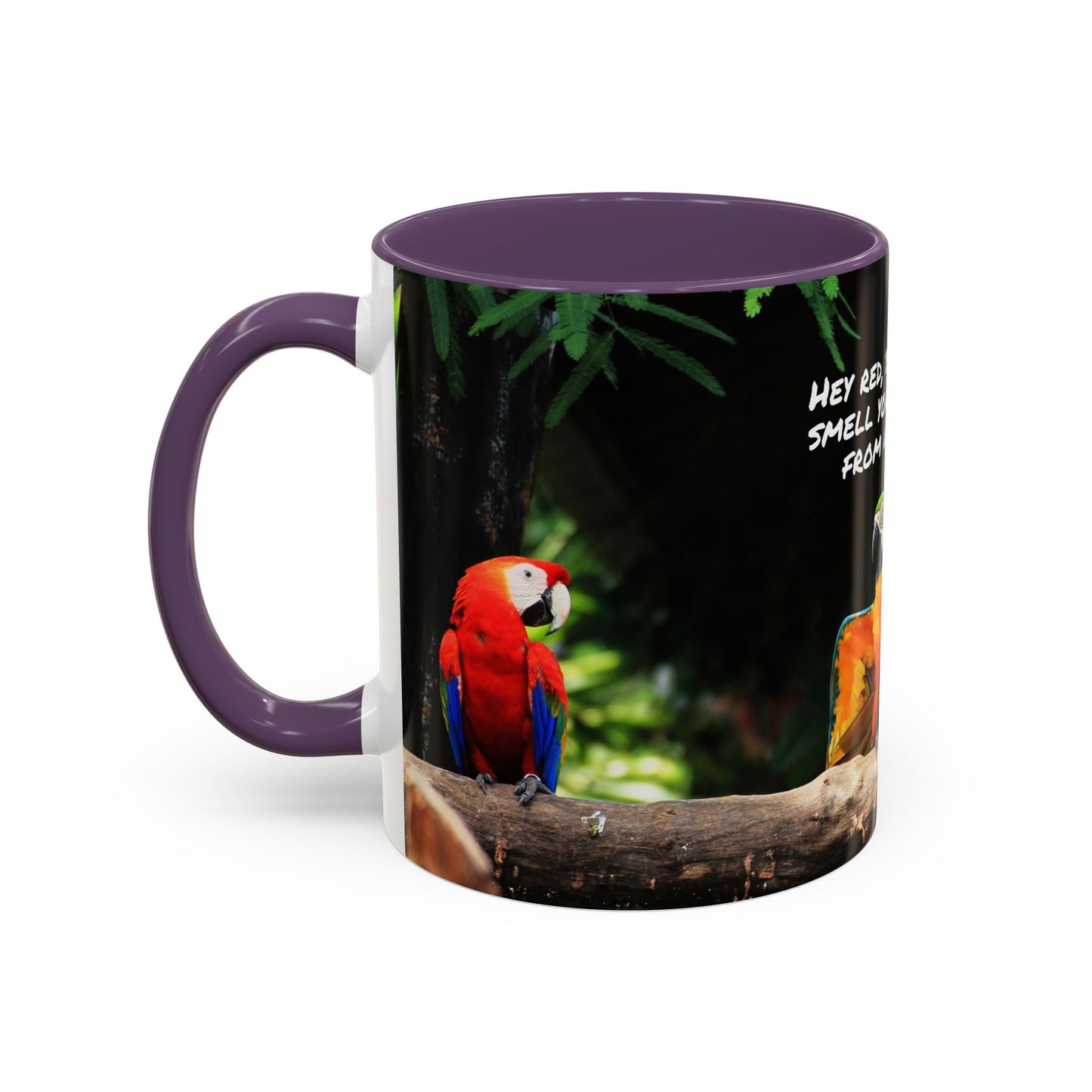 Parrot Accent Coffee Mug (11, 15oz), 8 Colors - Coffee Breath