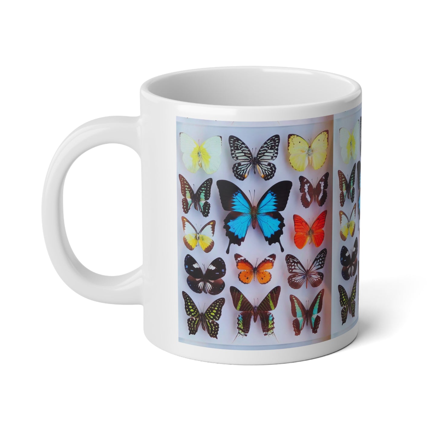 Jumbo Mug, 20oz, Real Butterfly Collection Photo | Tropical Coffee Cup