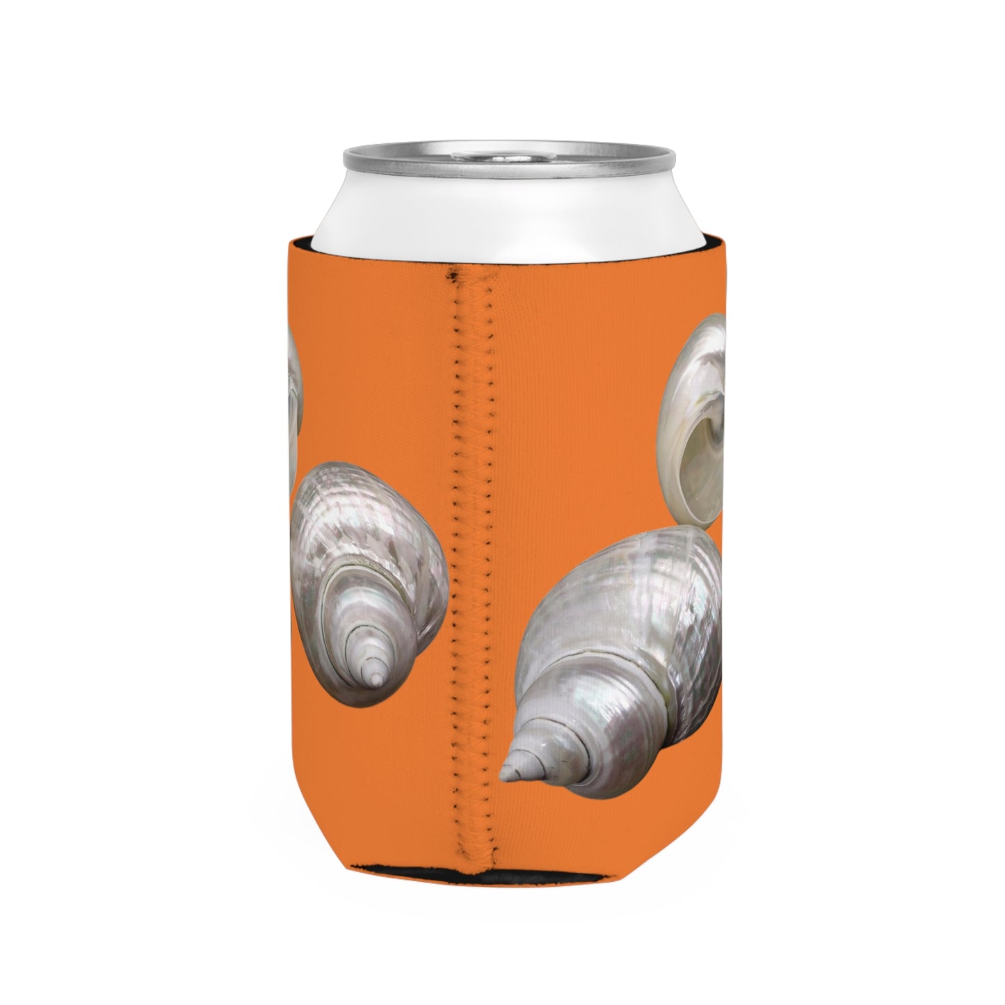 Three Nautilus Shells/Crusta Orange Cooler Sleeve - Perfect for Outdoor Picnics