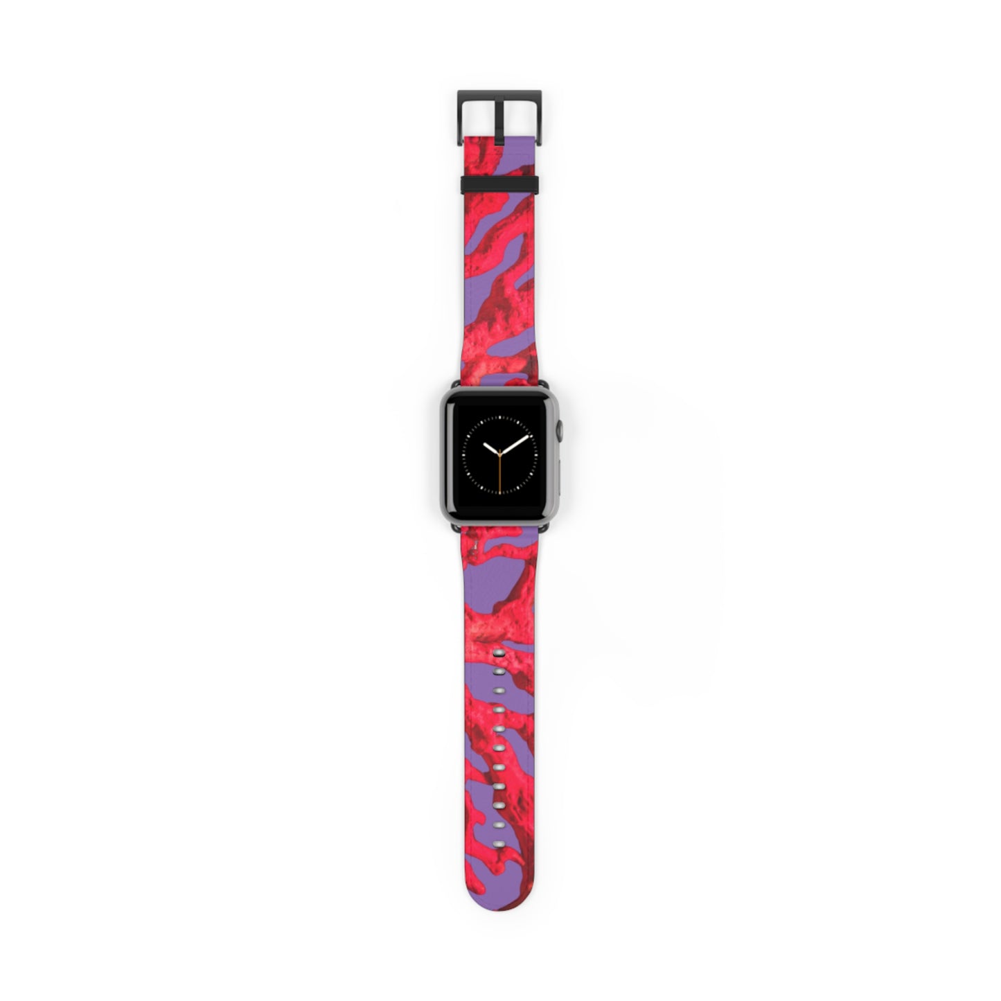 Apple Watch Band - Red Coral, purple background