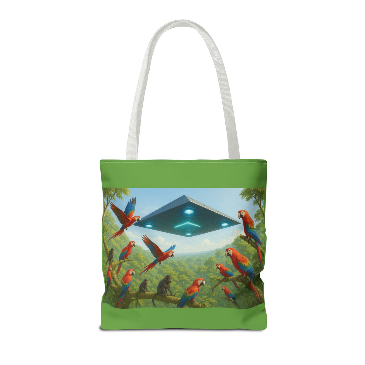 UFO and Macaws Tote Bag - 3 Sizes