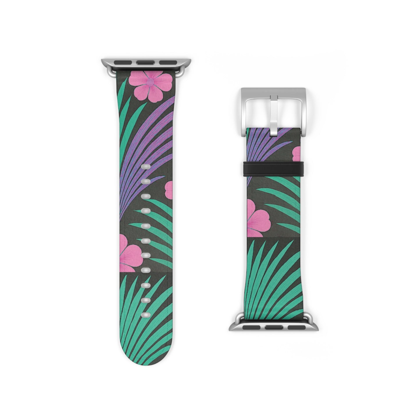 Apple Watch Band - Midnight Hibiscus Deco/Pink