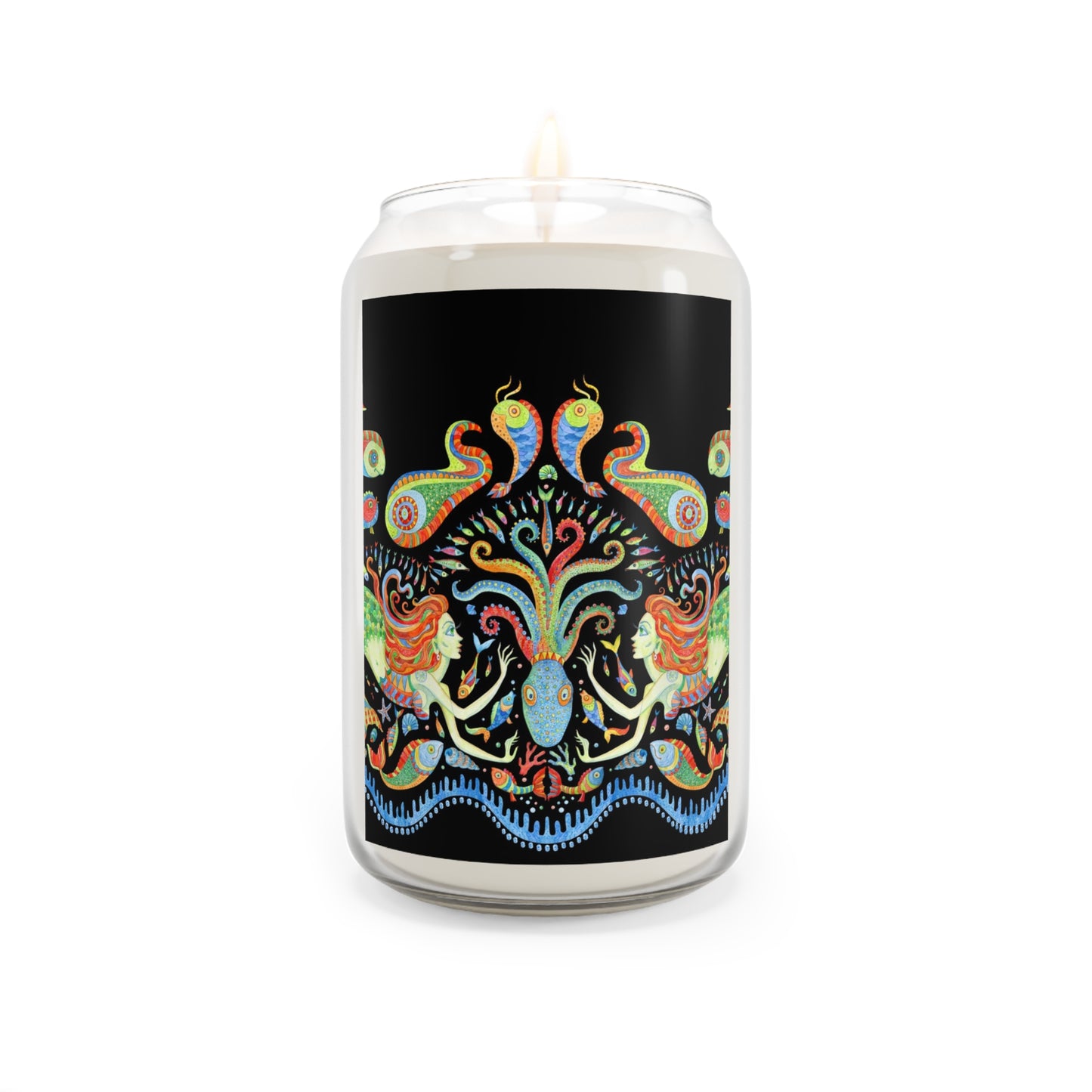 Scented Candle, 13.75oz - Mermaid Kingdom, Black