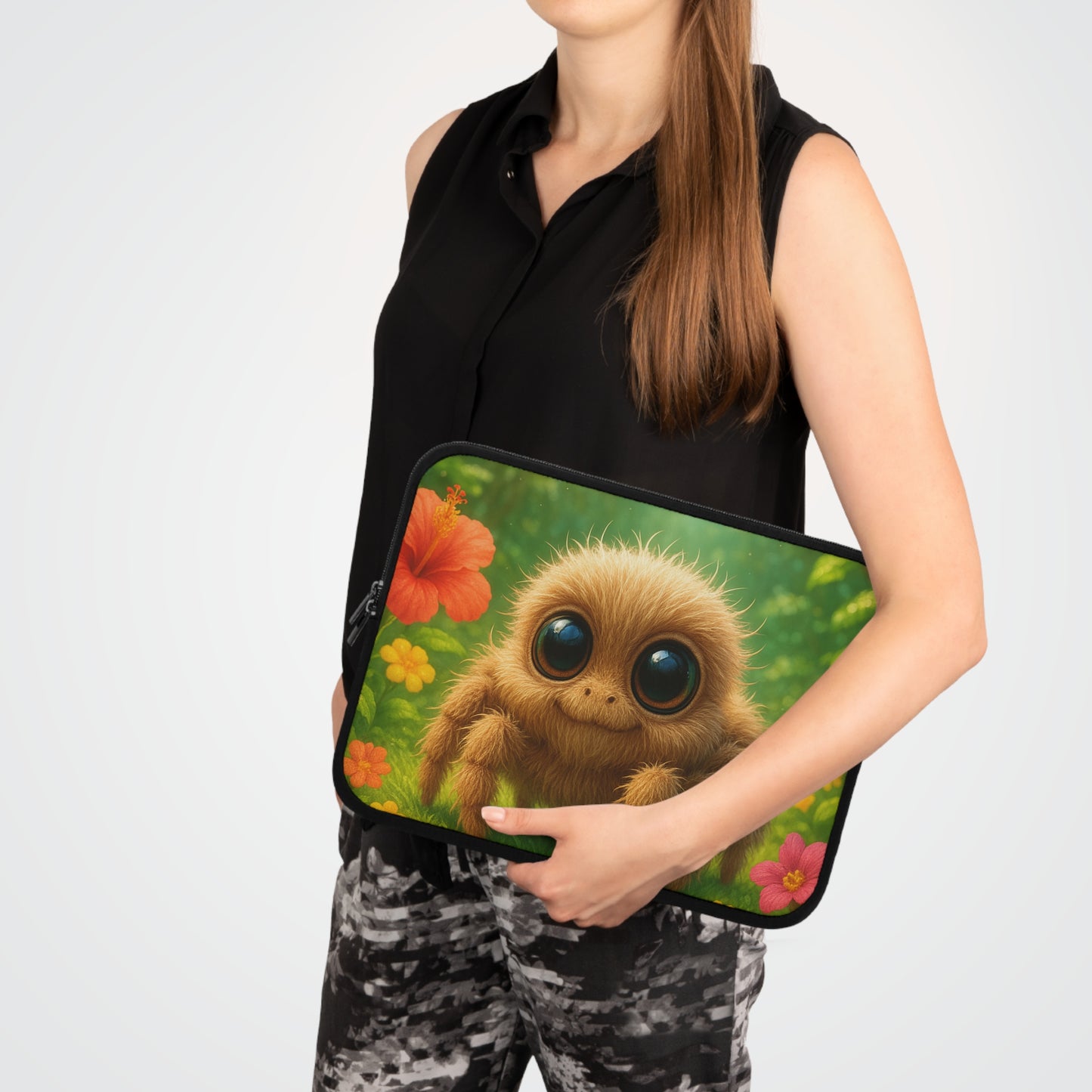 Tropical Laptop Sleeve, 5 Sizes - Perfect for Beach Lovers & Students / Baby Spider