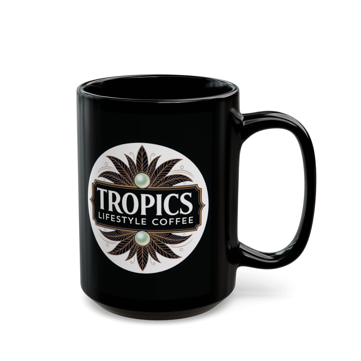 Black Coffee Mug - Water TLCoffee Logo