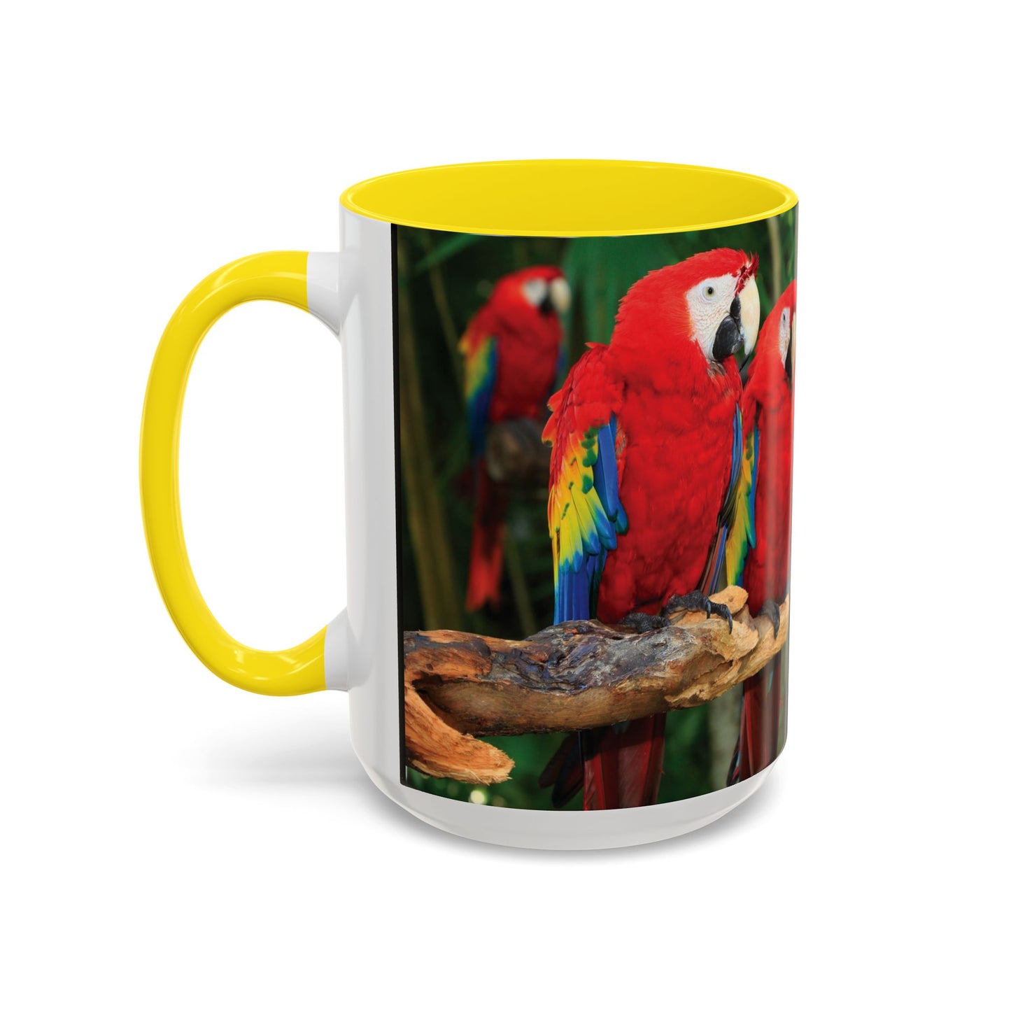 Parrot Accent Coffee Mug (11, 15oz), 8 Colors - Extra Puffy